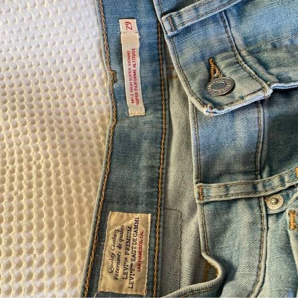 Levi's Sky Blue Denim Pants NWOT - Picture 3 of 3